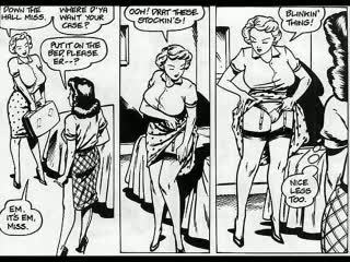 Vintage Lesbian Cartoon - Lesbian comics retro porn videos guide, general sex clips: 1 vintage page