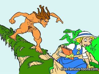 Tarzan a násťročné jane hardcore orgia
