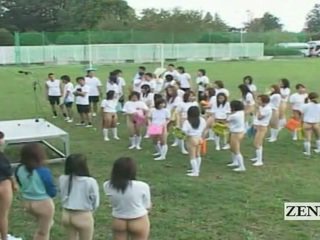 Subtitled bottomless έξω ιαπωνία schoolgirls assembly