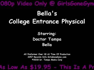 Comel malu remaja bella gets pertama gyno peperiksaan daripada doktor.