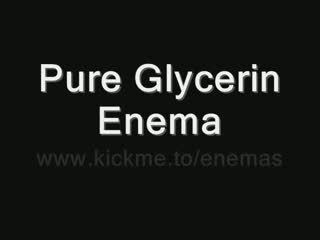 Pure glycerin sự rưa ruột (enema discipline)