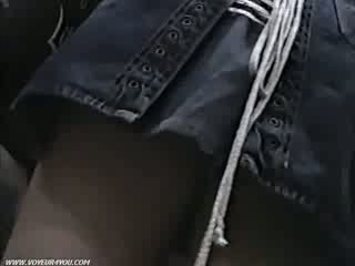 Seksi celana dalam bagian dalam rok pandangan