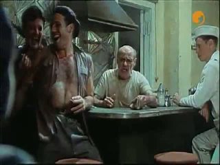 Jennifer Jason Leigh Intend Topless At The Bar, Stumbling Around The Bit WHile Hammered As Some Dudes Pour Drinks On This Guyr Unclothed Breasts, Kiss That Guyr Chest. They Then Carry Her To The Back