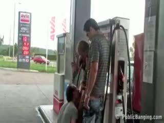 Extreme Public Sex At GasStation