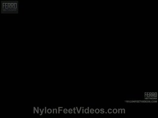 Sibylla vitas verblüffend nylon füße video