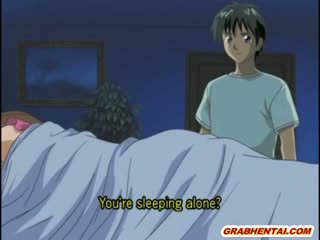 Slutty manga mô hình cô gái với rất lớn tits gets assfucked qua cô ấy brothers boyfrien