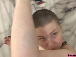 All Natural Babe Films Head Shave For First Time