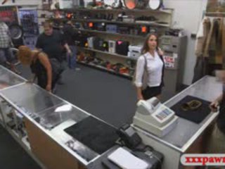 Big Butt Babe Sells Stuff At The Pawnshop That Is Stolen