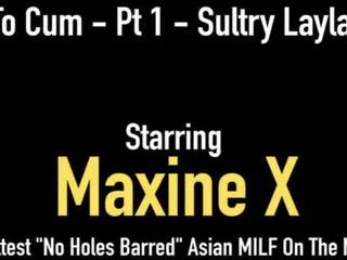 Asiatico mamma maxinex fucks super bagnato layla lust a un cream filled vagina fest!