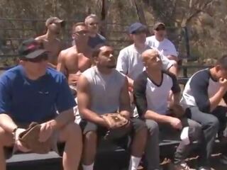 A baseball team full of sluts uses their bodies to distract the opponent