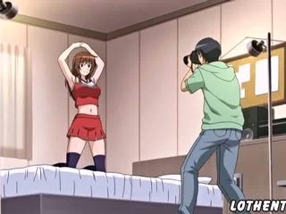 Hentai photoshoot over sex