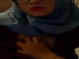 Hijab สาว solo masturbation ของฉัน niece, โป๊ 76