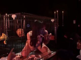 Subtitled HD CMNF Japanese Woman In Cage Witchcraft
