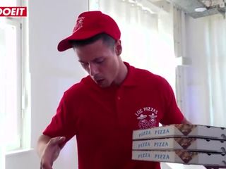 Letsdoeit - Stunning German Secretary Fucks Pizza Guy