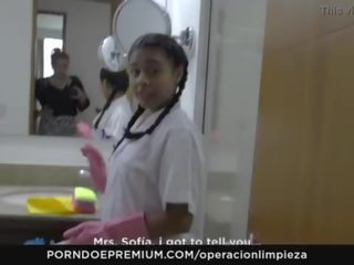 Operacion limpieza - λατίνα colombian υπηρέτρια μουνί licking αφεντικό σε λεσβιακό γαμώ