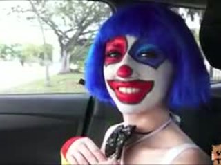 Clown Babe Mikayla Hitch Hikes And She Gets Pounded On Grass