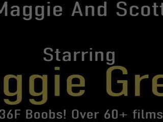 Big Boobed Babe Maggie Green Shoves A Rock Hard Cock In Her Curvy Cleavage!