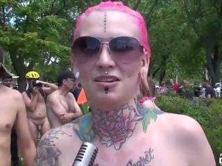 2014 Toronto Wnbr - Interviews Of Naked Painted Women & Men