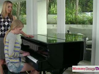 Musical mommy swapping cum with stepteen