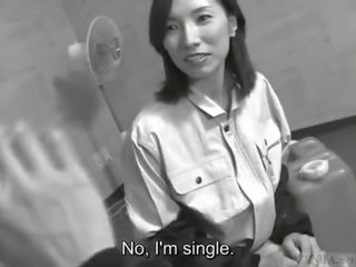 Subtitled mature Japanese woman blue collar boss